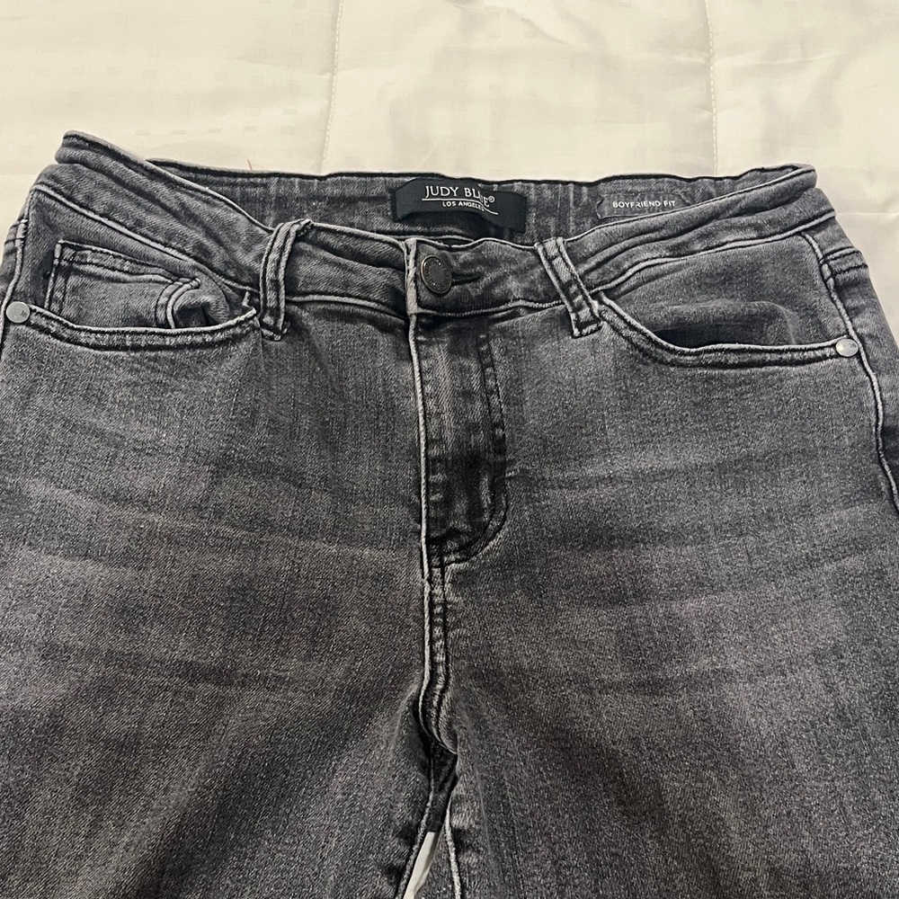 Judy Blue Women's Black Stretchy Boyfriend Jeans